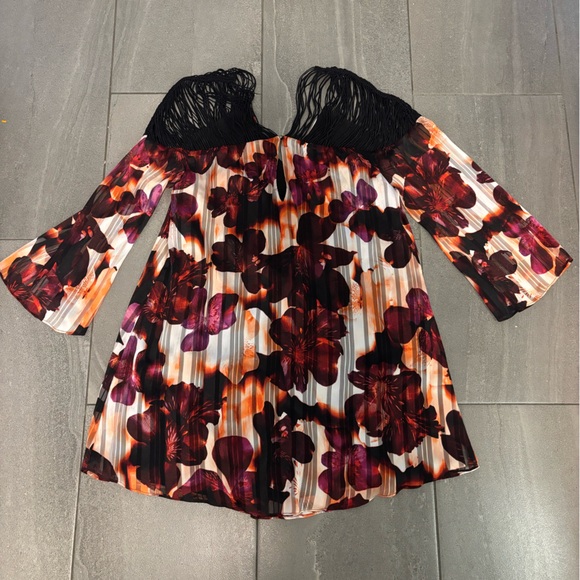 Guess mini dress long sleeve floral - Picture 2 of 9